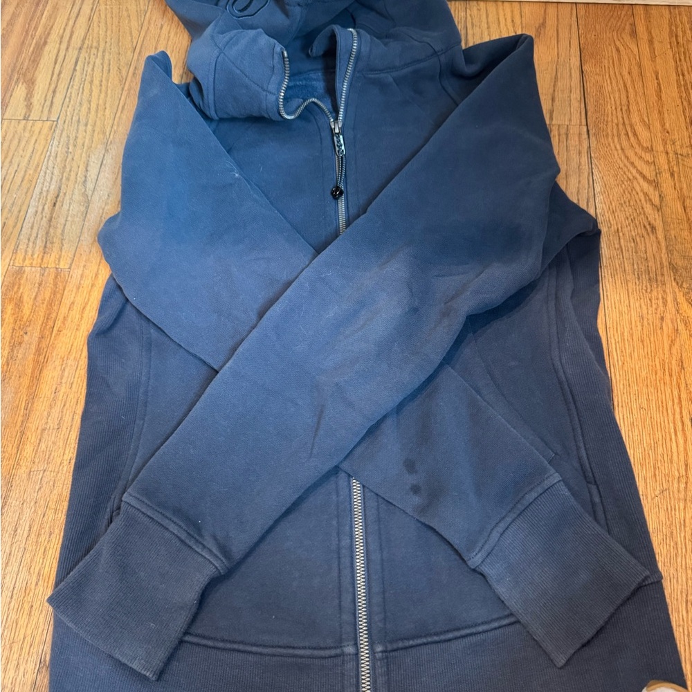 Lululemon Navy Blue Scuba Zip-Up Hoodie